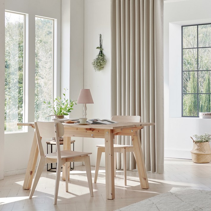 양면 형상기억 사계절 핀형 암막커튼 2p