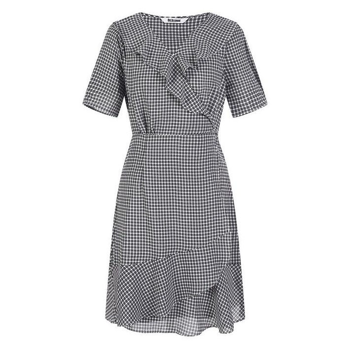 에꼴드파리 랩스타일 체크프릴원피스 RB36WOCM37Z