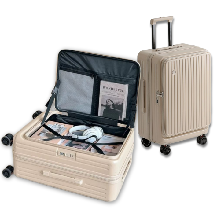 3년AS 푸밀 전면오픈 확장형 대용량 기내용캐리어 20인치