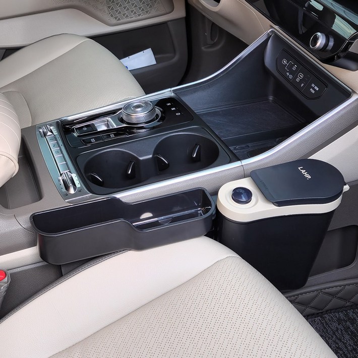 라프 기아 카니발 3세대 4세대 호환 쓰레기통사이드포켓 수납함, 1개, 카포켓브라운수납함휴지통논슬립패드뒷좌석휴지통