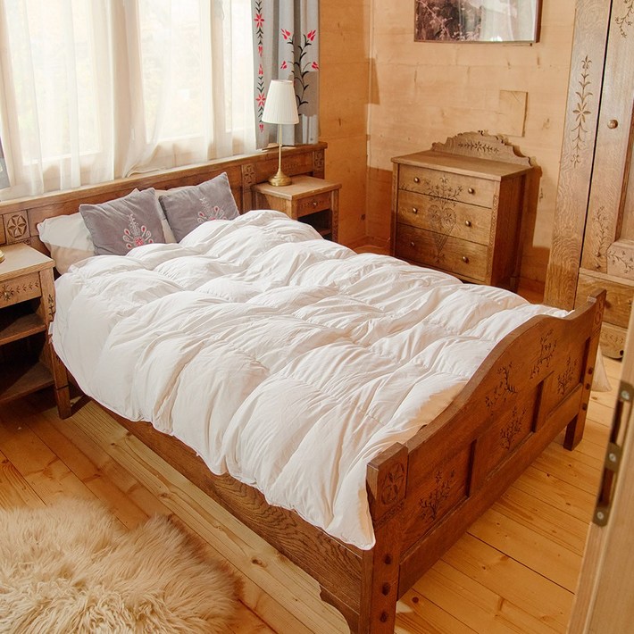 알러지노 헝가리 80 구스다운이불, 핀화이트겨울