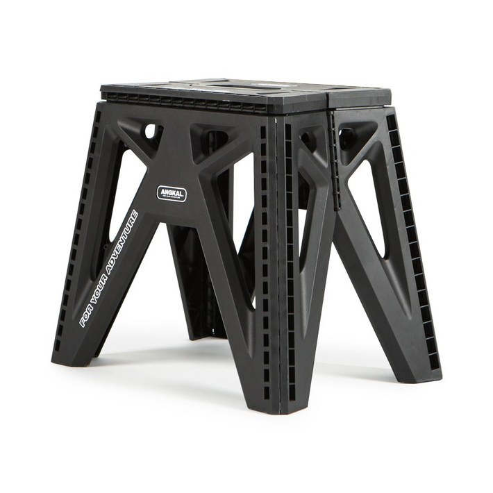 앙칼 캠핑 스툴 폴딩 의자 휴대용 초경량 접의식 의자, Black