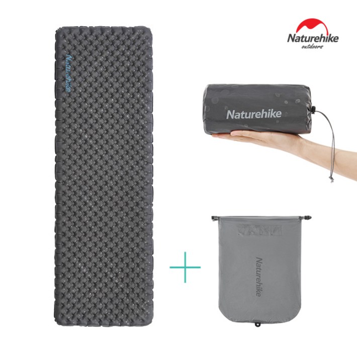 네이처하이크 초경량 스퀘어 에어매트 3.5 싱글 캠핑 1인용 미니멀 백패킹