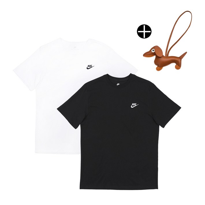 주문폭주 나이키 반팔 남여공용 NSW 클럽 반팔티 모아츄 키링 포함