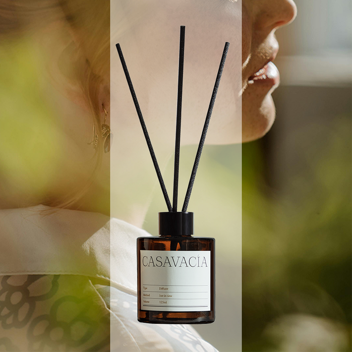 카사바시아 집 카페 매장 디퓨저 방향제, 1개, 125ml, 러브 인 블랙