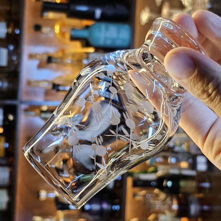 조선바텐더 패턴 위스키 잔 테이스팅 위스키 니트잔, 1개