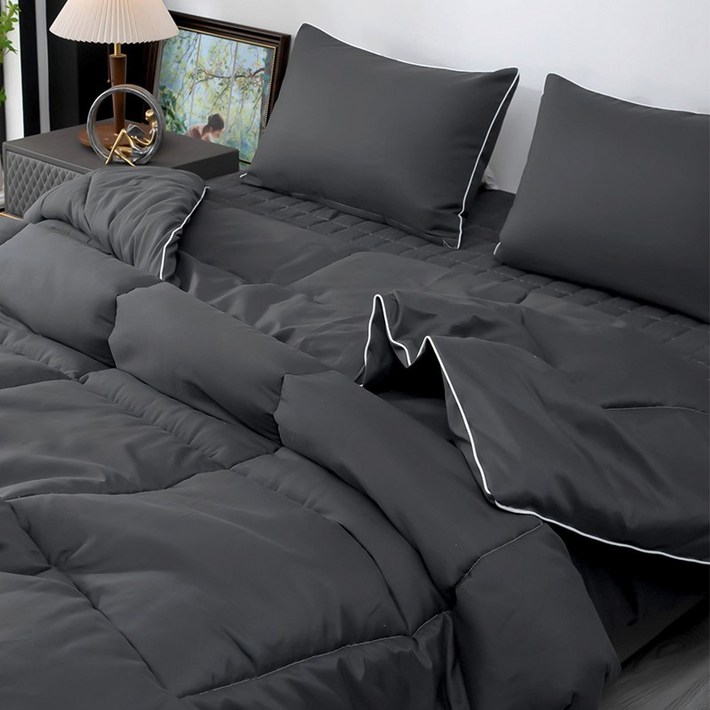 KURUA 부드러운 워싱 이불 세트 홈 이불패드베개커버 세트