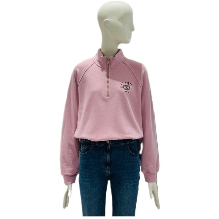 쥬크 밑단 스트링 하이넥 티셔츠 Z244PSM012 458147
