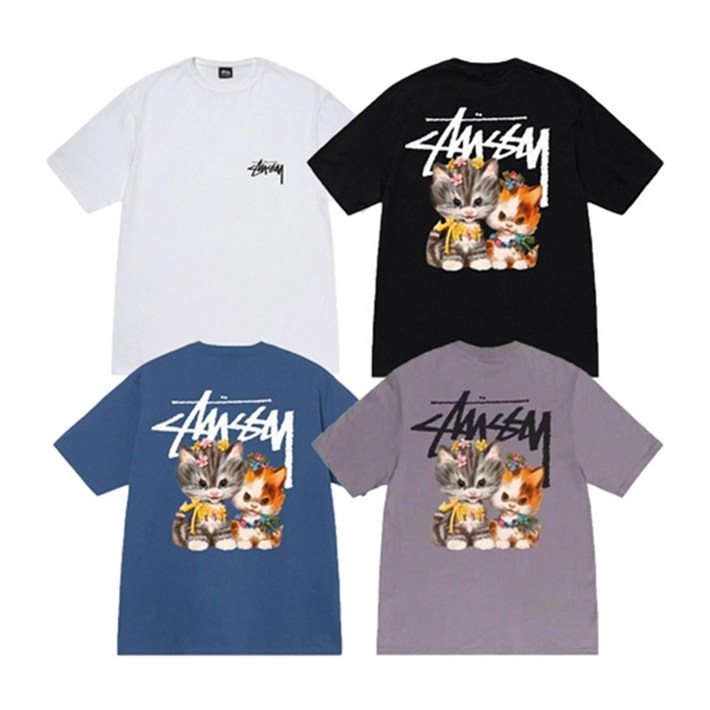 스튜시 로고 베이직 반팔 티셔츠 SS23 1904965