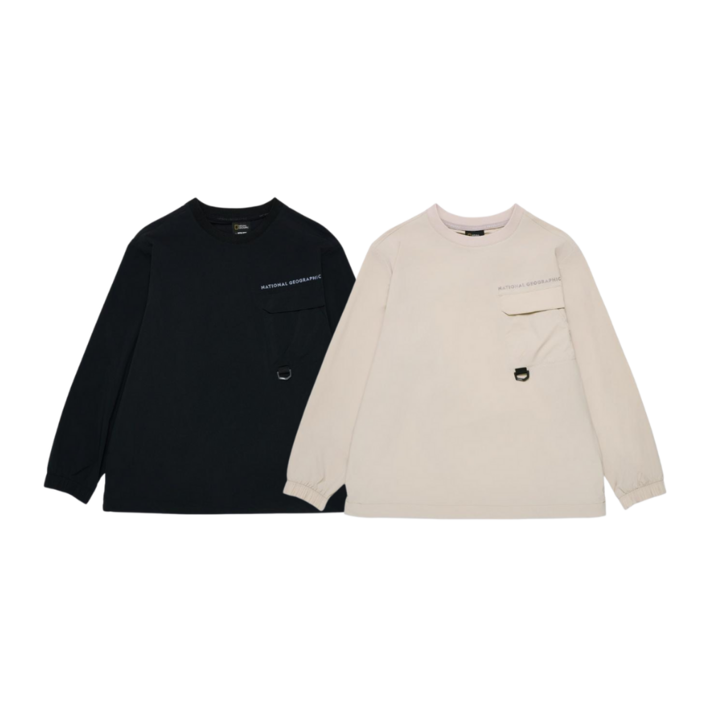 2025 SS 내셔널지오그래픽 키즈 KIDS 어드벤처 우븐 맨투맨 K251USW220