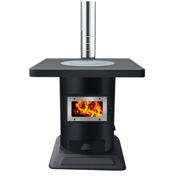 따소롬 펠렛 겸용 화목난로 캠핑용 가정용 장작 히터 불멍 벽난로 스토브 아궁이