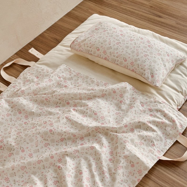 돗투돗 퓨어코튼 리버서블 휴대용 낮잠패드베개커버 속통 포함, 코코바니