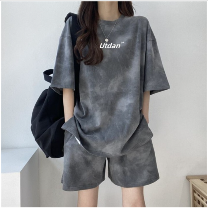 에쉬울프 루즈핏 반팔티  반바지 세트