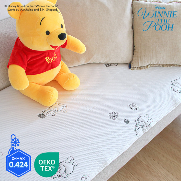 세탁망 증정냉감매트 25년 최신형 한일의료기 냉감패드 아기 쿨매트 침대패드 아이스 쿨링매트 곰돌이 푸