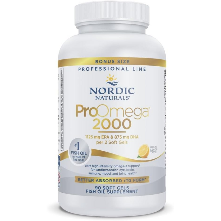 Nordic Naturals 노르딕 내추럴스 프로오메가 2000 EPA 1125 DHA 875 레몬맛 90정