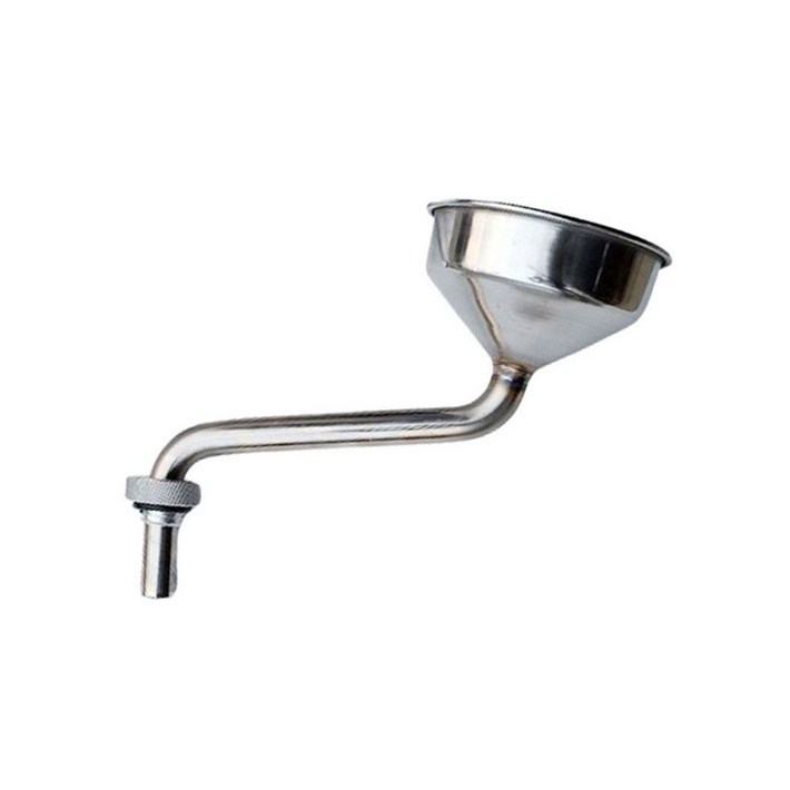 스타리아 오일깔대기 오일주입기 엔진오일교환 스텐레스 원형 자립형 나사 깔때기 국산, 1개