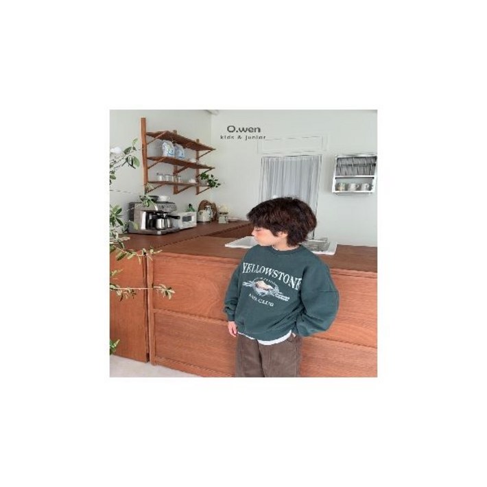 오웬 옐로우스톤기모맨투맨티셔츠  그린 164798