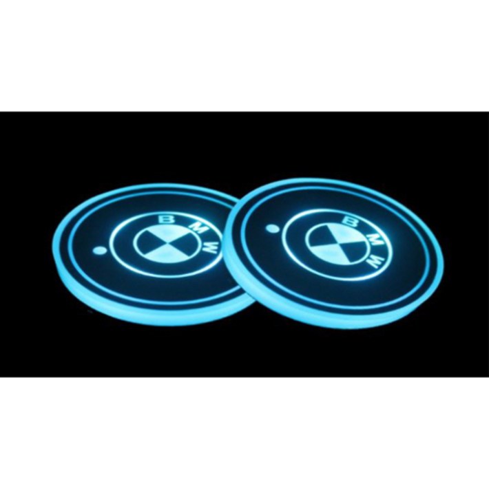 몽치리 LED 컵홀더 LED 컵받침 차량무드등 차량인테리어 1SET 2P 호환상품