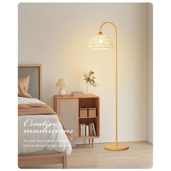 라탄 심플 거실 장스탠드 플로어램프 예쁜 거실무드등