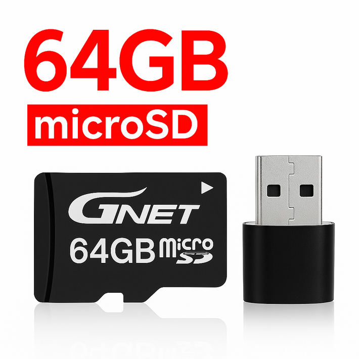 지넷시스템 블랙박스용 64G GNET 정품 SD카드 외장 메모리카드, 64GB, 1개