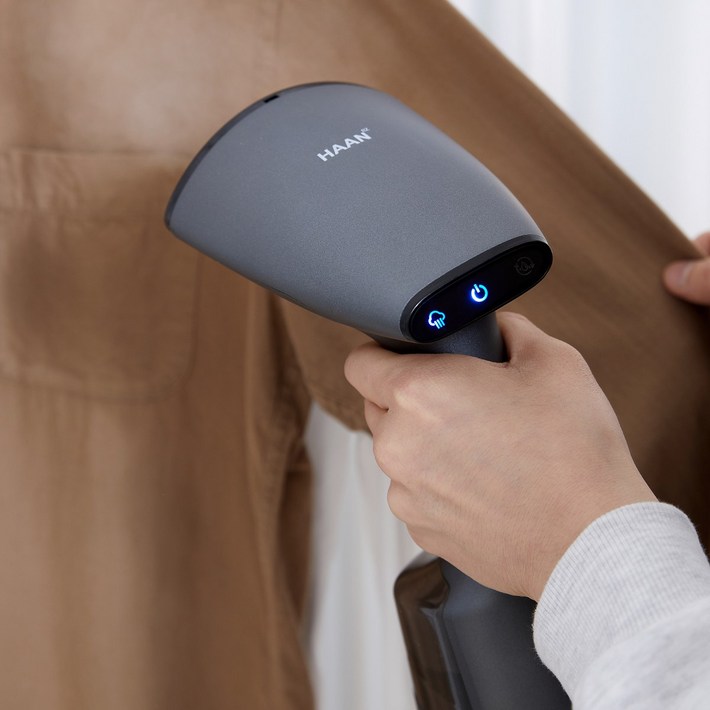 한경희 핸디형 스텐드 스팀다리미 2단계조절 강력스팀 셀프클리닝, 블랙