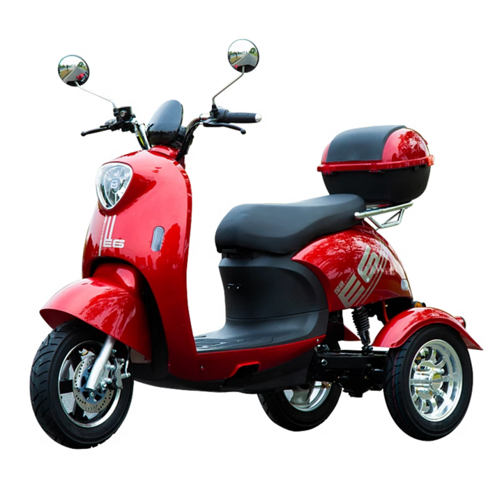 3륜 전동 스쿠터 어르신 노인 외출 마실용 전기 자전거, 72V65A 리튬배터리 200km