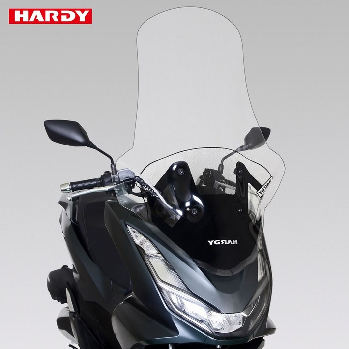 하디 혼다 PCX125 2021년2024년 전용 88cm 클리어타입 롱 윈드스크린, 1개