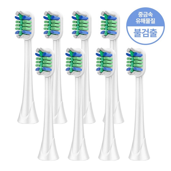 필립스 소닉케어 호환 전동 칫솔모 리필모, 2세트, 정밀세정형 칫솔모 4개