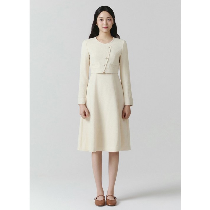 정품 잇미샤원피스 여름 원피스 트위드 플레어 NOITOBWOP300 하객룩