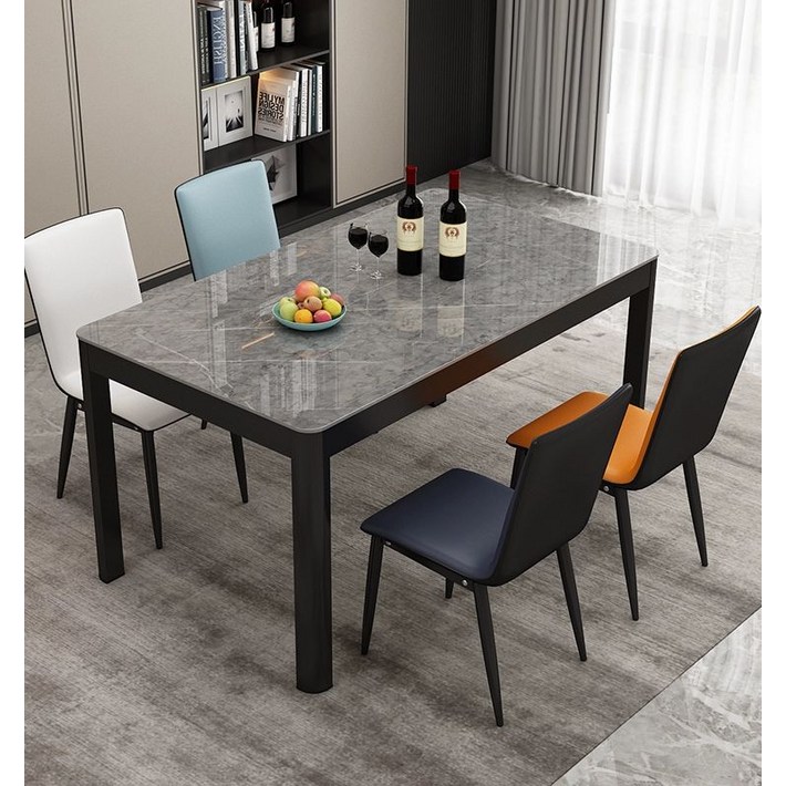 작은 4인용식탁 블랙테이블 호마이카 원형식탁