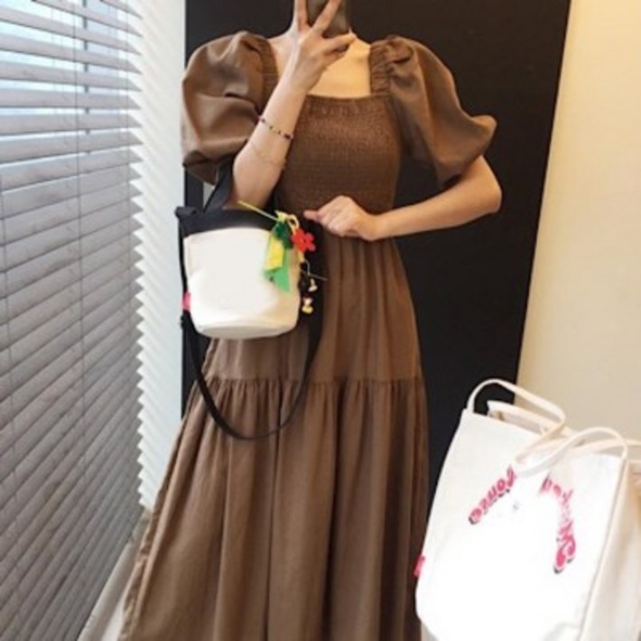 워니쇼룸빅사이즈가능쉬폰밴딩린넨원피스 O062301 롱원피스 캉캉원피스 여름원피스 린넨원피스 쉬폰원피스 러블리디자인 데일리템