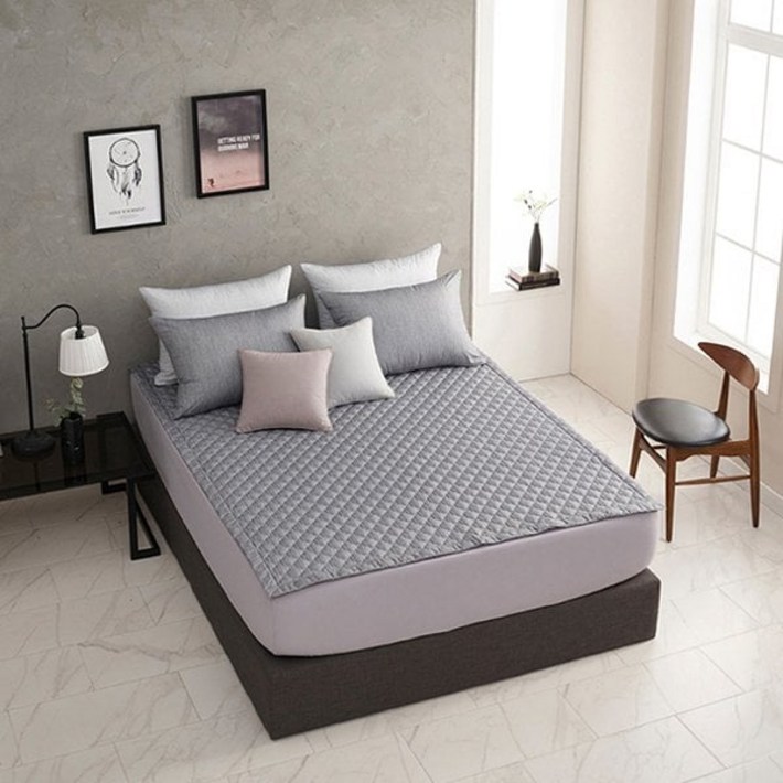 알레르망 Allerman 데런2 차렵이불 D 4종세트 그레이 이불패드베개커버x2 303211