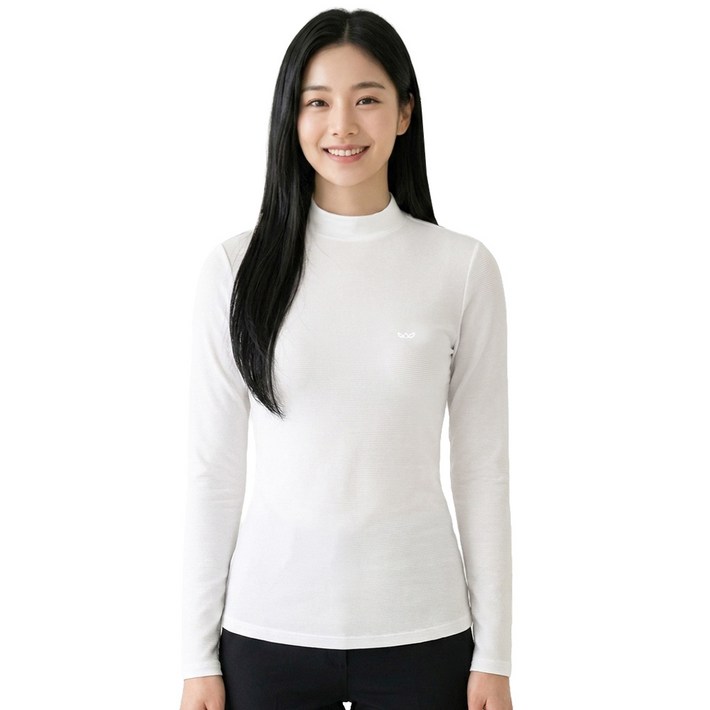 아소트 프리미엄 스포츠 골프 이너웨어 자외선차단 UV 쿨링 여성 반폴라 티셔츠