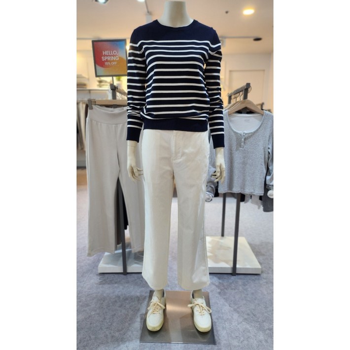 지오다노 여자  베이직 라운드넥  니트 스웨터 4컬러 356512