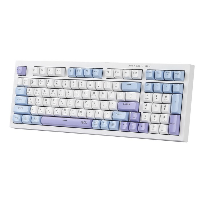 지클릭커 오피스프로 사일런스 무소음 방수 유무선 블루투스 키보드 98KEY, 제조사축, WK50, 스카이시티RC1