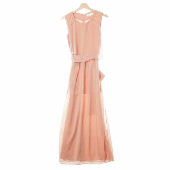 3118 질스튜어트 더스티로즈핑크 숄더스티치민소매맥시원피스 8594160