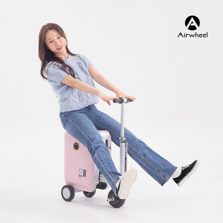[한국총판]Airwheel 에어휠 전동캐리어 블랙핑크실버캐리어
