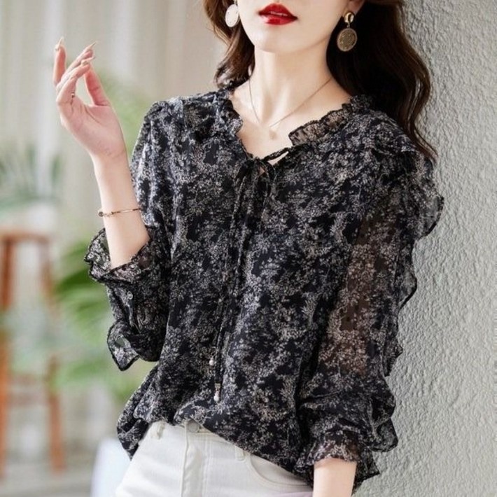 루스리더 여성 신상 패션 슬림핏 블라우스 M650