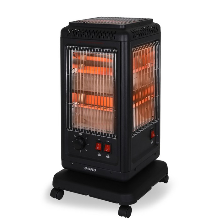 도노 오방향 전기난로, DN501, 블랙