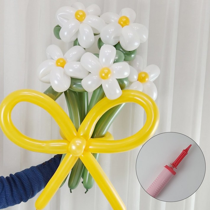 뮤베이비 diy 데이지꽃다발 요술풍선 diy kit 손펌프포함 뮤베이비 diy 데이지꽃다발 요술풍선 diy kit 손펌프포함