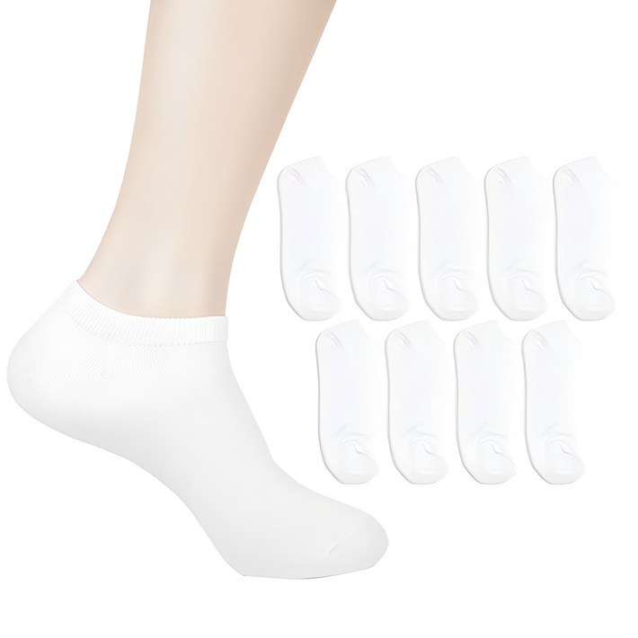 더베이직 남성용 프리미엄 스니커즈 발목 양말 10켤레