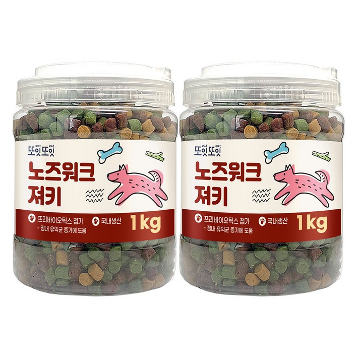 또잇또잇 노즈워크 져키 1kgX2개, 2개, 1kg