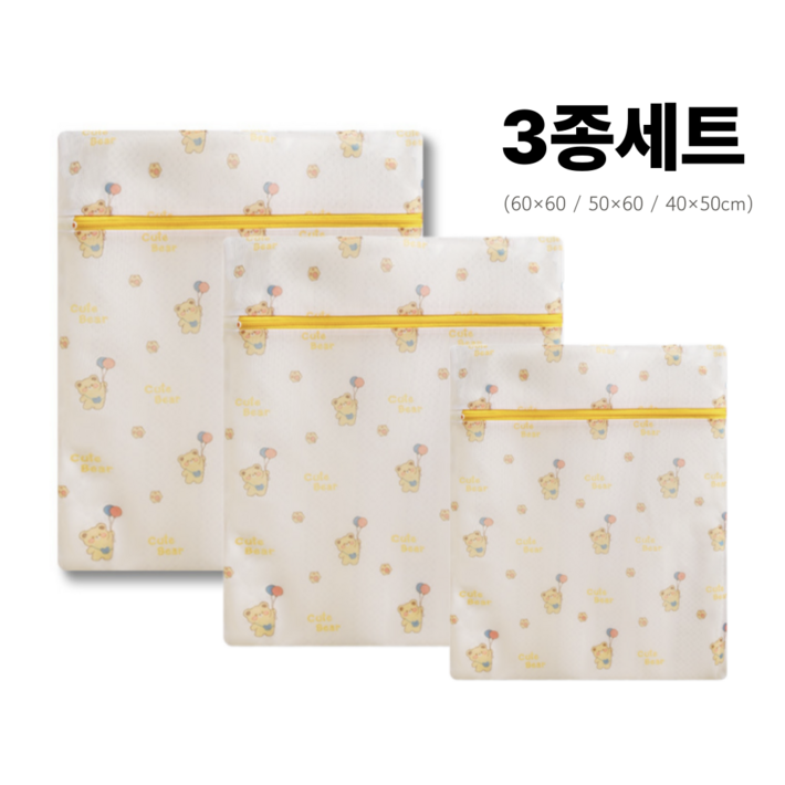 맘띵마켓 고급 메쉬 미세 세탁망 3종 세트