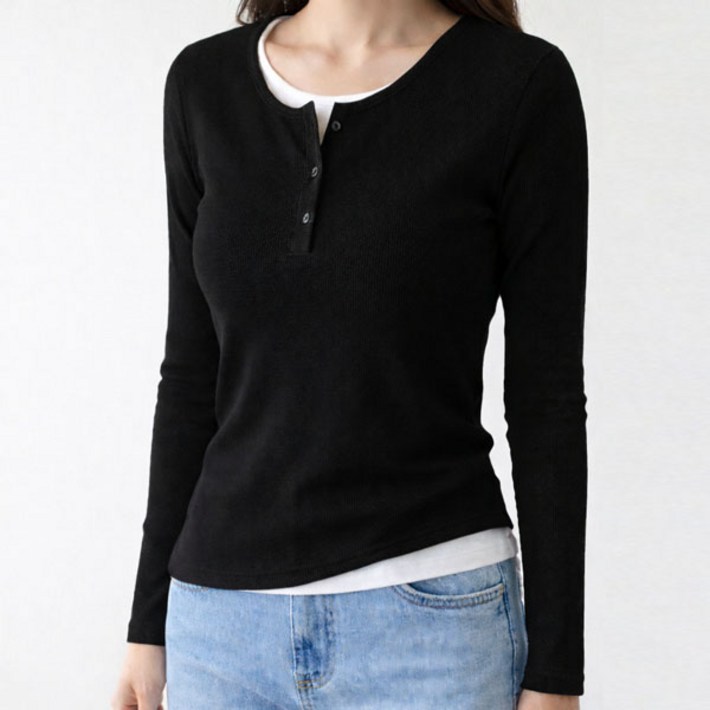 로렌미 케일리 이중 긴팔티 S25SPT031819