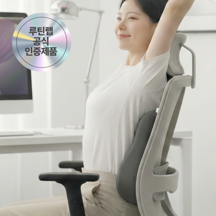 마인드랩 바른자세 사무실 등받이 허리쿠션