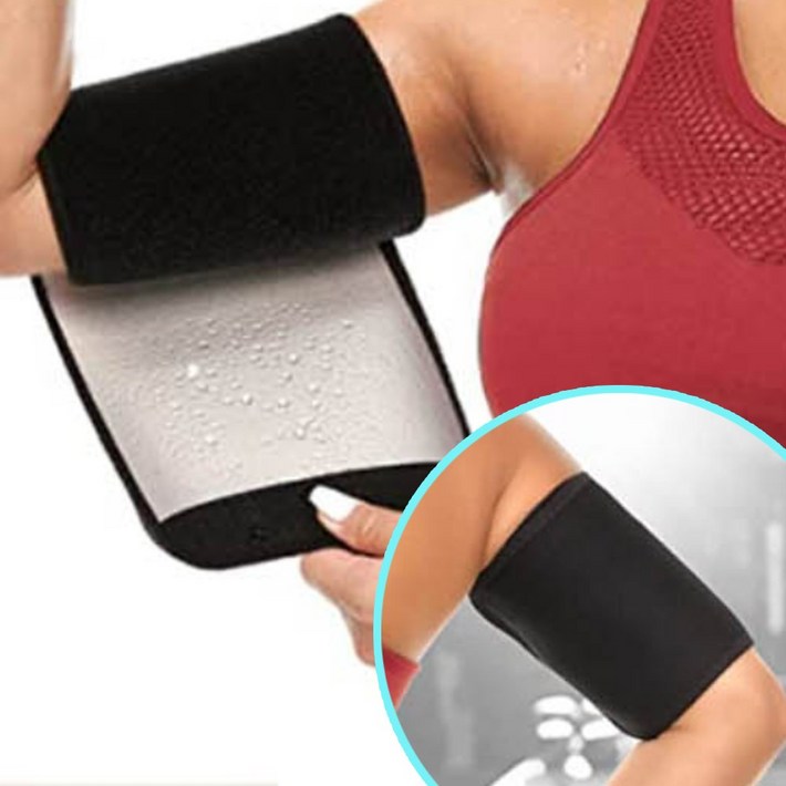 찍찍이 벨크로 땀복 팔뚝 압박 밴드 바디 살 슬리밍 관리 얇게 빼는 발열 워머 지방 연소 관리 슬림한