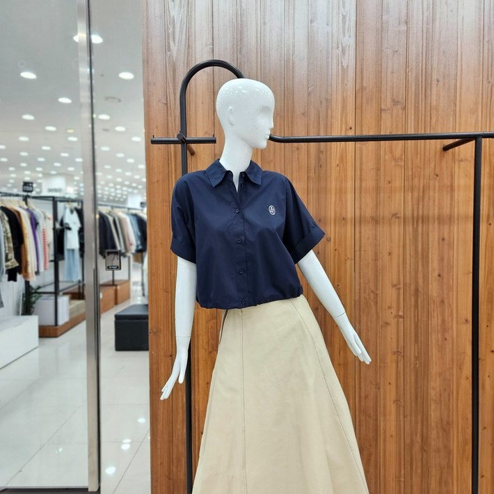 지컷 로고 스트링 블라우스 7225260603_DJ 2011428