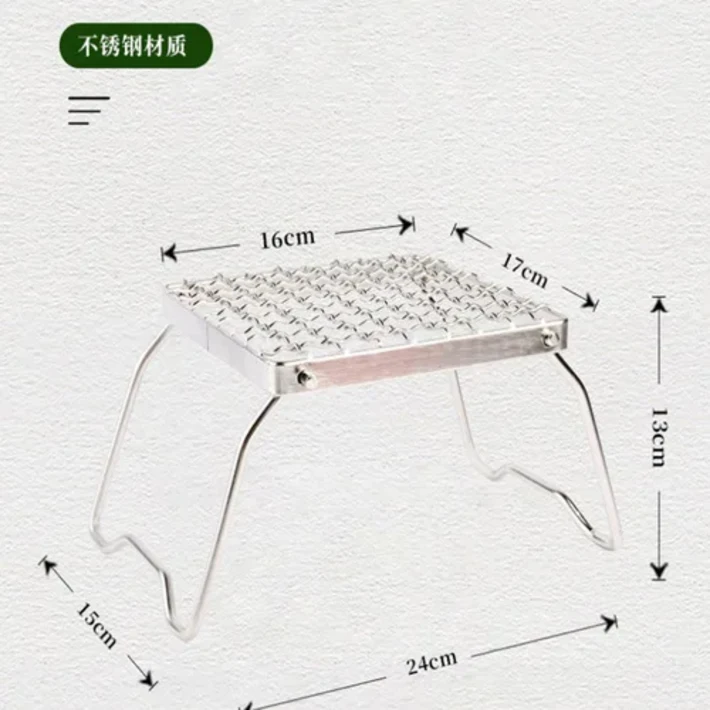 마당 야외화로휴대용 나무 스토브 테이블, 접이식 바베큐 그릴 스탠드, 야외 캠핑 화로, 파이어 우드 히터