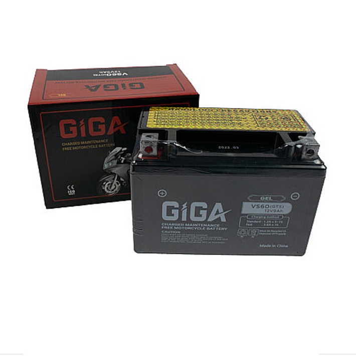 기가(GIGA) 배터리 VS60 12V 9Ah GTS,보이져,조이맥스,다운타운 배터리
