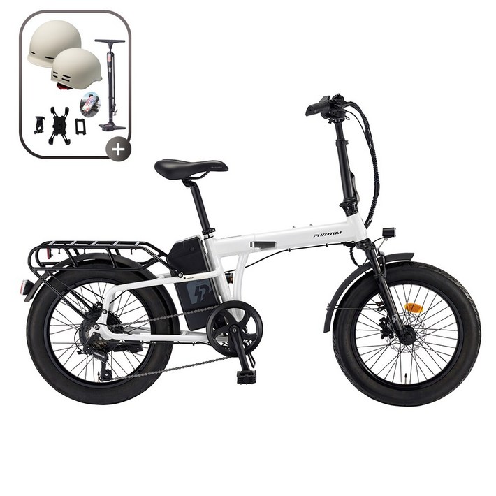 삼천리 2026 20 팬텀 폴라리스 2.0 전기자전거 폴딩 접이식 자전거, 펄 화이트, 알루미늄